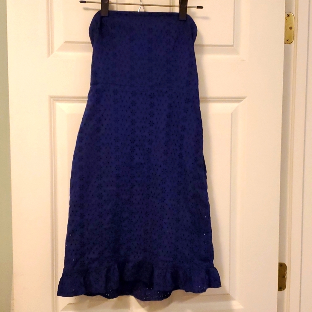 Old Navy Cotton Strapless Eyelet Dress Size 2